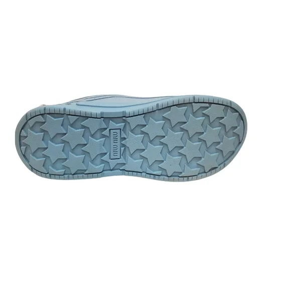 Miu Miu Women's Crystal-Embellished Chunky Sneakers Cielo Light Blue